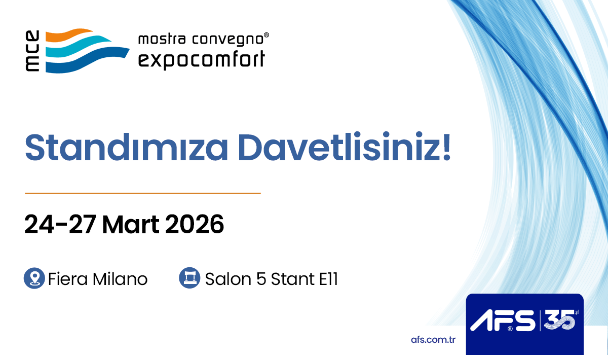 afsflex's tweet photo. 24-27 Mart 2026 tarihleri arasında Fiera Milano'da gerçekleşecek MCE fuarında yerimizi alıyoruz. Yüksek performanslı, enerji verimli esnek hava kanallarımızı keşfetmek için sizi standımıza bekliyoruz.
#mce #flexibleairduct #esnekhavakanalı #industrialduct #hvac #ventilation https://t.co/HcIOCruKau