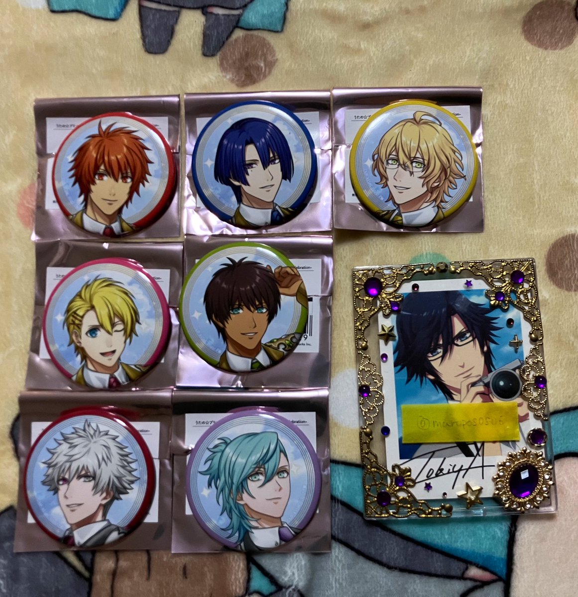 譲渡 買取】うたプリ ASSHC 缶バッジ SHINING 譲：音也 ☆真斗 ☆那月