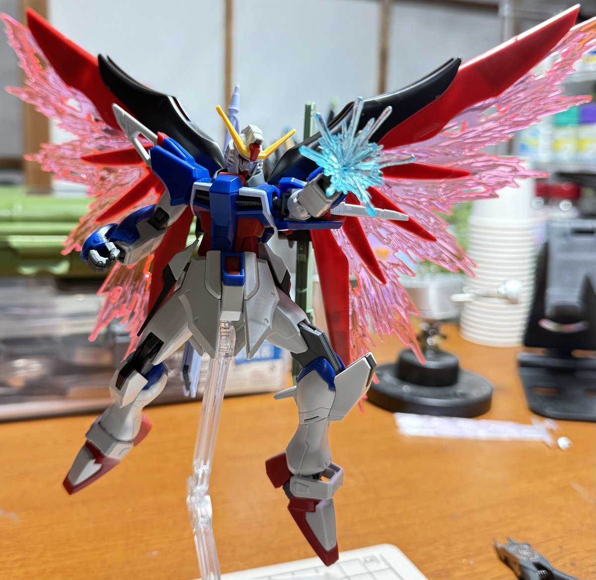 GALIL_mak1's tweet photo. ディステニー素組み完成✨
かっこいい!!ちまちまいじって行きます！
 #プラモ���ルライフ 
 #ガンプラ https://t.co/Gxs6jXEte4
