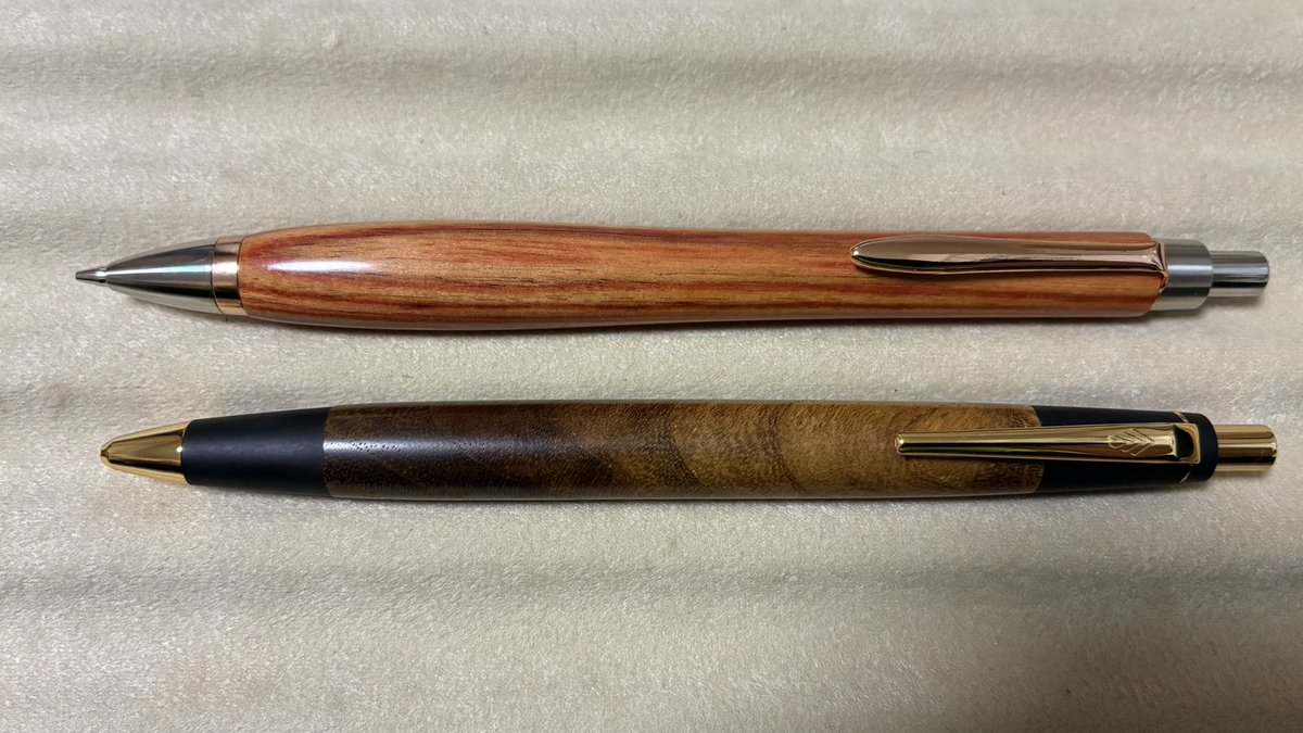 3年前の2/25に野原工芸の槐のシャーペンを買った頃は、まだ木軸ペン