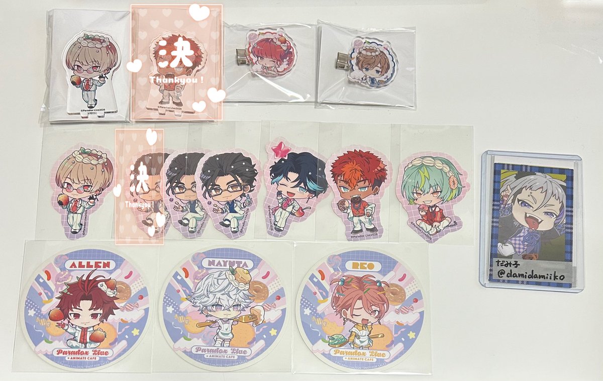 交換】Paradox Live パラライ DECOTTO デコット アニメイトカフェ