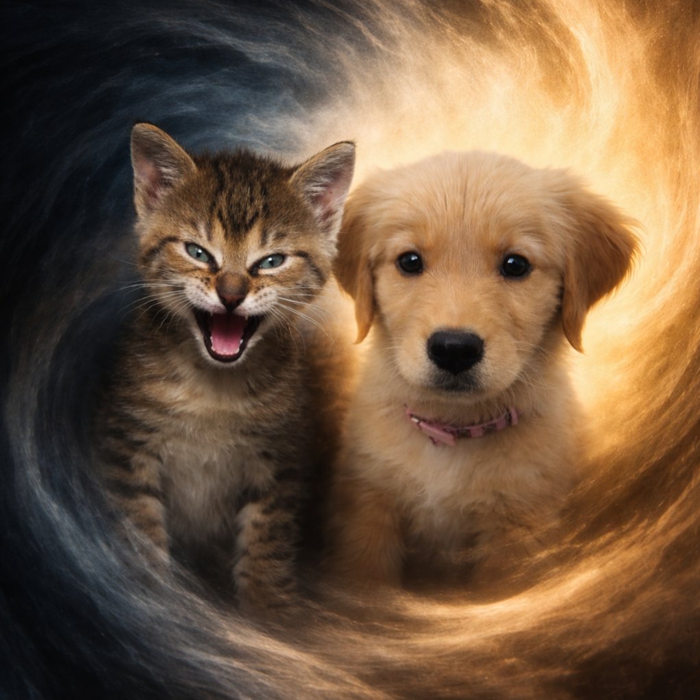 From darkness, light is born.