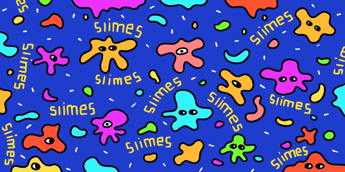 crazy &amp; cute slimes coming on base 🟦

RT &amp; drop your address in the comments for some GTD spots