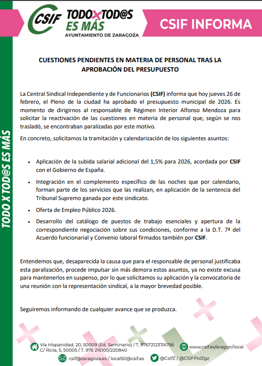 CSIF ADMÓN. LOCAL ARAGÓN tweet media