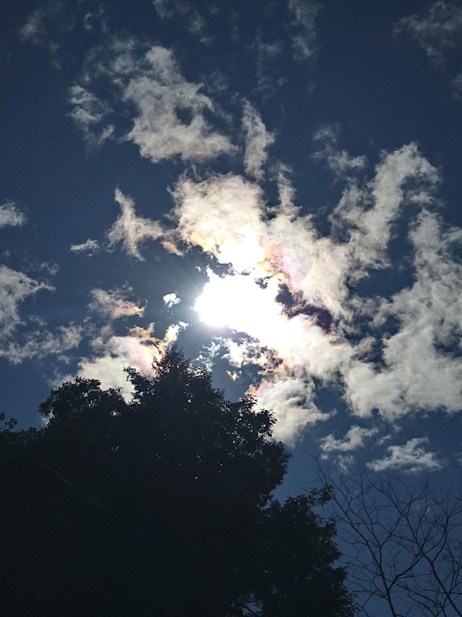 hidekundayo777's tweet image. 皆さん、こんばんは✋

何かのタイミングで撮れる彩雲は有り難いです🤗

最近撮れた彩雲🌈貼っときます🙆

#彩雲 
#Timing