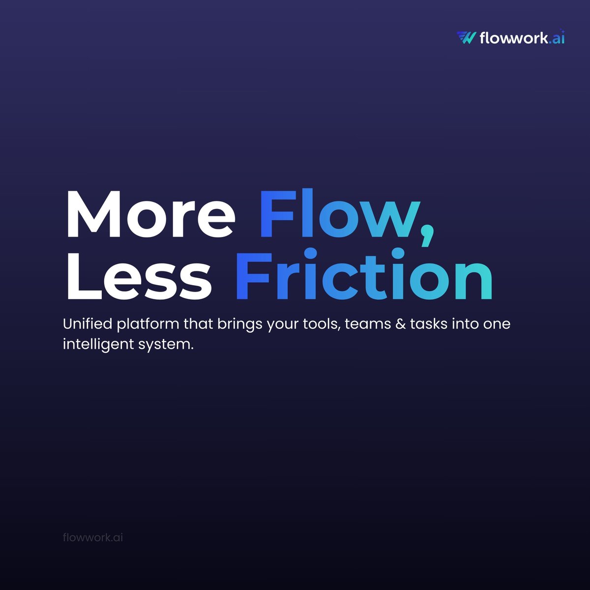 FlowworkAi's tweet image. Less chaos. More clarity.
More flow, less friction. ⚡

#flowwork.ai #WorkSimplified #Productivity