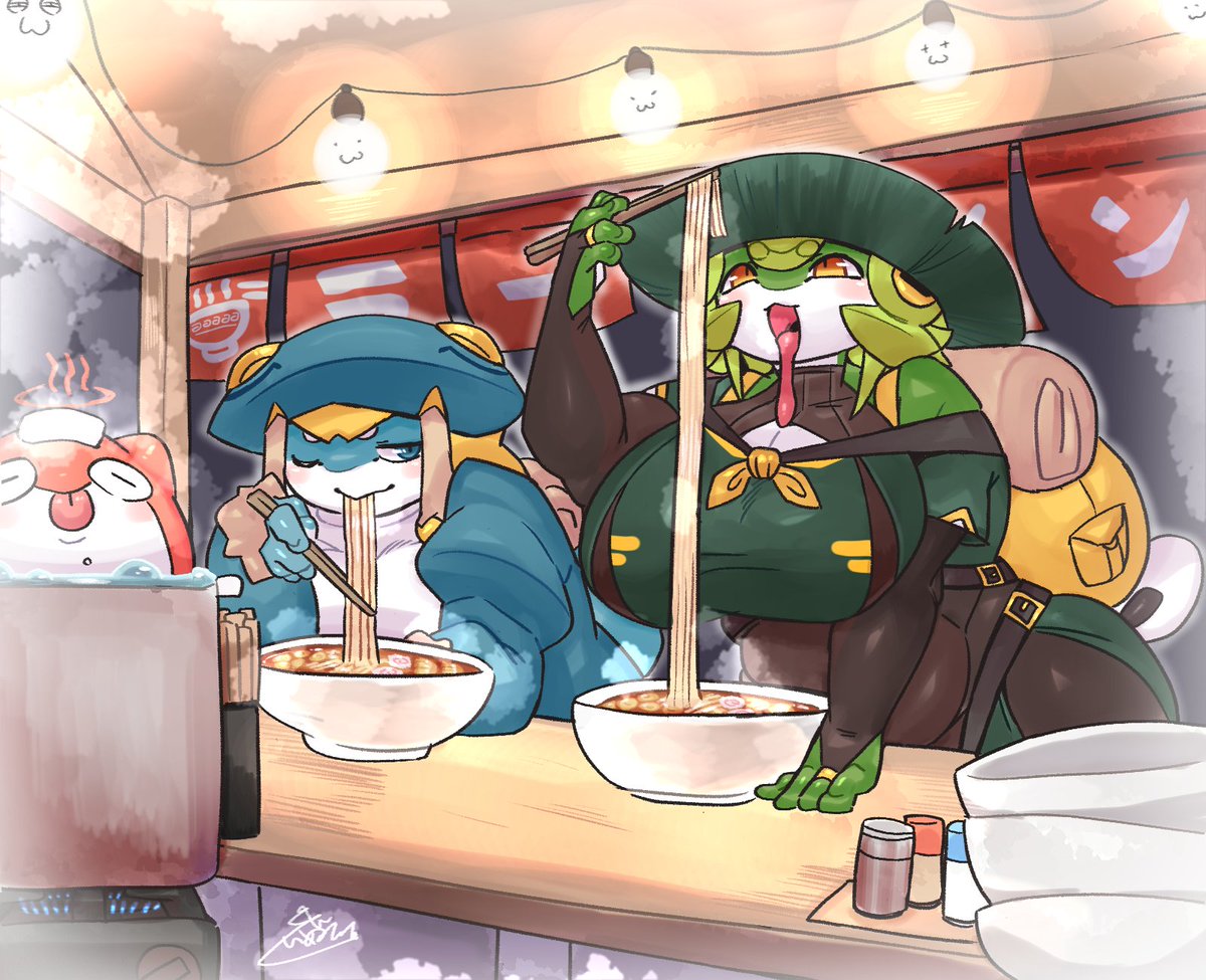 これ食べ終わったら第2ラウンドね〜🐸
.YONAKISOBA