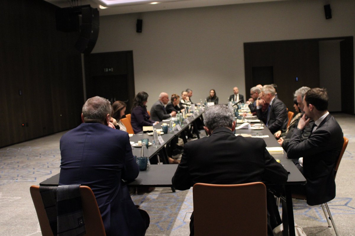 CyprusinBG's tweet photo. The first EU Heads of Mission meeting was held today in Sofia under the EU Cyprus Presidency. 
The Governor of the Bulgarian National Bank Mr. Dimitar Radev, was the guest speaker. 
He briefed the EU Ambassadors on the smooth process of the adoption of the euro.
#CY2026EU https://t.co/8SWK9WIcjG