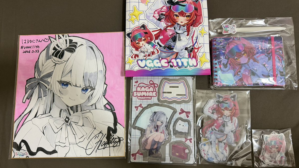 VGGC11th購入報告② HAGE先生（@Ohagetty ）の新衣装セットとアクスタ