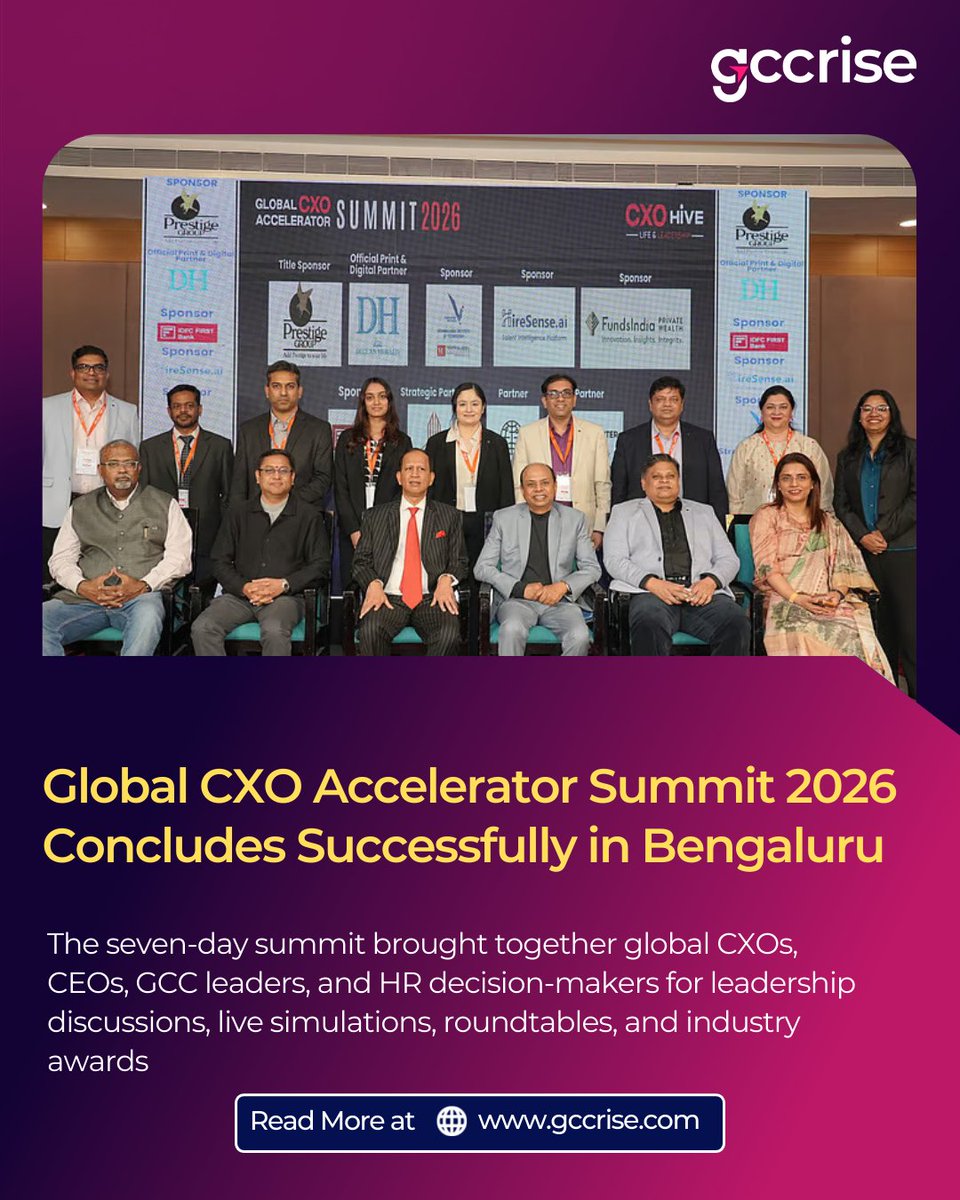 Global CXO Accelerator Summit 2026 concludes in Bengaluru Bringing ...