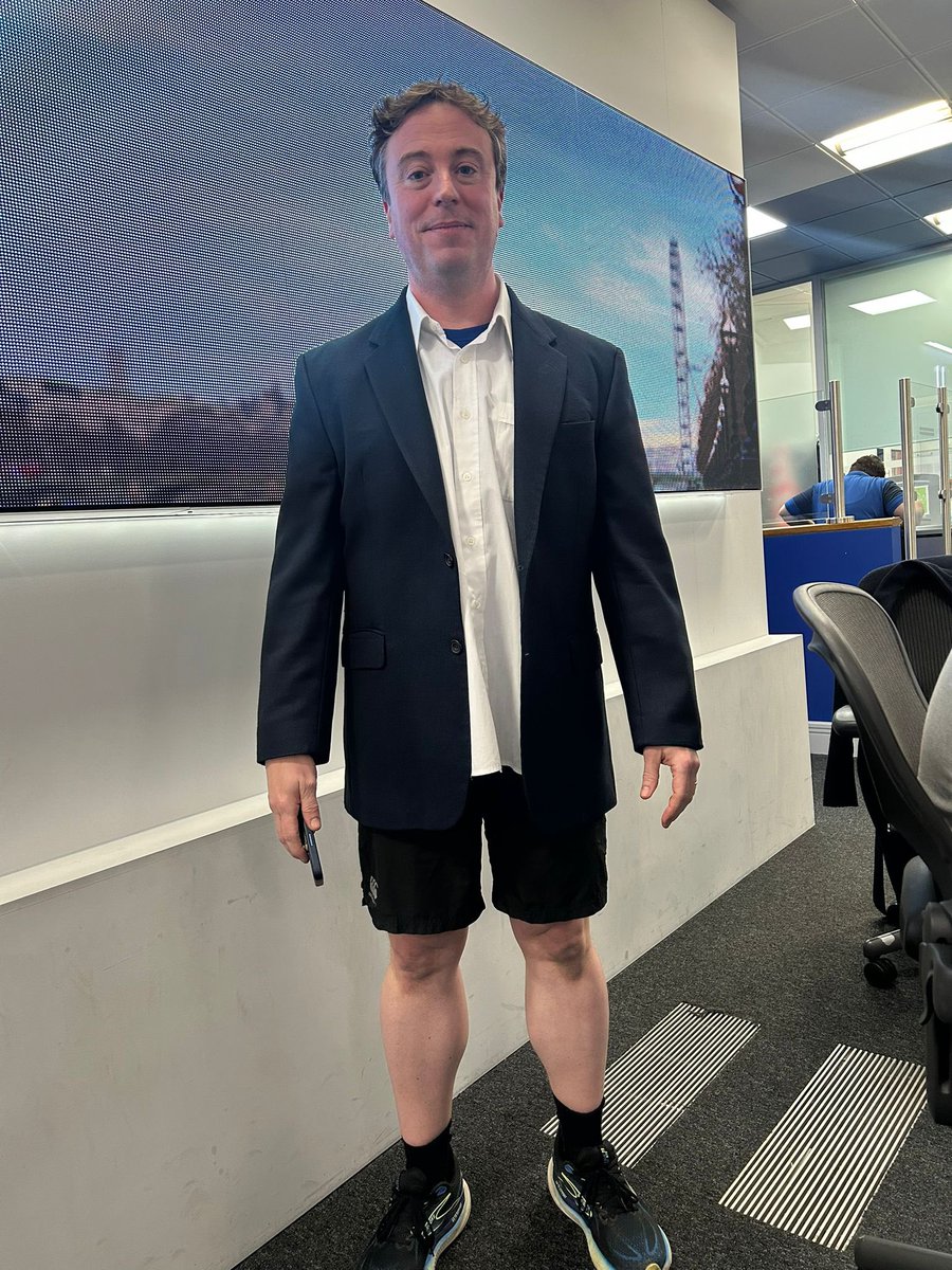 SamCoatesSky's tweet image. What viewers see vs what colleagues must endure