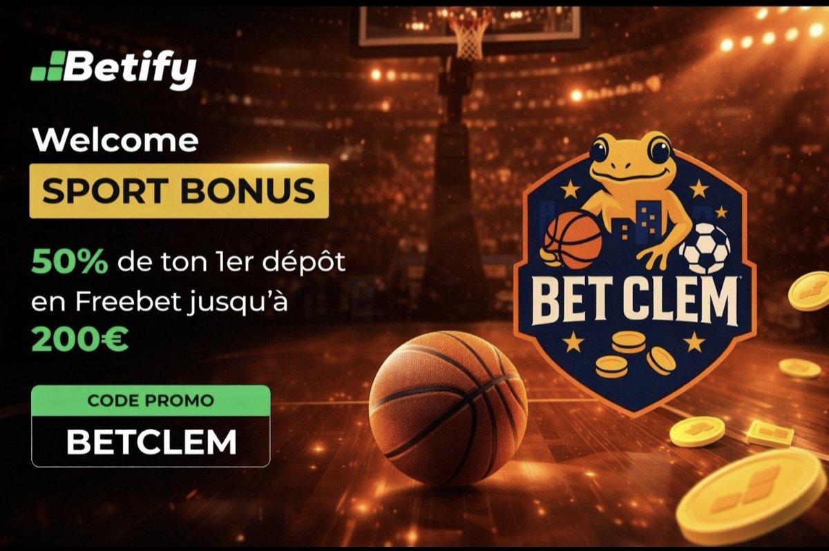 BetClem_'s tweet photo. AVIS FULL MAP NBA 🏀🇺🇸 27/02 🗓️

⛱️ Miami Heat +8.5 ⭐
🐝 Charlotte Hornets ⭐⭐ 
👽 San Antonio Spurs -7.5 🔴⭐
🦅 Atlanta Hawks ⭐ 
🚀 Houston Rockets 🔴⭐ 
🌀 Portland Trail Blazers ⭐
🤠 Dallas Mavericks ⭐ 
🎬 Los Angeles Lakers ⭐ 
🎷 Utah Jazz +10.5 ⭐
⛵ Los Angeles Clippers +11.5 ⭐
https://t.co/7cLXN2OdIq

👉 Pas fan de la map aujourd'hui et des cotes je conseille pas.

Meilleures cotes ici 👇
https://t.co/yTDWeM6veJ
Code promo : BETCLEM
🎁 50% de ton 1er dépôt en freebet jusqu'à 200€

⚠️  Comme d'habitude, pour jouer les win en sec vaut mieux attendre pour les équipes avec des joueurs questionable ou en GTD (Joe, Caruso, Holmgren, Murray-Boyles, Murray...)

💊 JOUEURS OUT IMPORTANT : SHAI-GILGEOUS ALEXANDER, HARTENSTEIN, WILLIAMS, STEWART, PLUMLEE, CURRY X2, GREEN, MELTON, PORZINGINS, ALDAMA, CLARKE, ANDERSON, COWARD, EDEY, MORANT, FINNEY-SMITH, VANVLEET, THOMPSON, HARDEN, MITCHELL, MOBLEY, STRUS, GIANNIS, TATUM, GORDON, WATSON.

🔴 = Équipe en back to back ⚠️
Attention également aux équipes en B2B , la fatigue peut jouer sur les performances : San Antonio Spurs, Sacramento King's.

🪧 Rappel : je ne conseille pas de jouer le combiné de tout les matchs, le ticket là sert de support visuel (c'est du fun perso et surtout un avis).
Privilégier de jouer en simple, ou d'en combiner 2-3 max (idéalement les 3 ⭐ ou 2 ⭐)

⭐⭐⭐ Grosse confiance
⭐⭐ Moyenne confiance
⭐ Petite confiance

💚 Si tu soutiens 
#TeamParieur #NBA