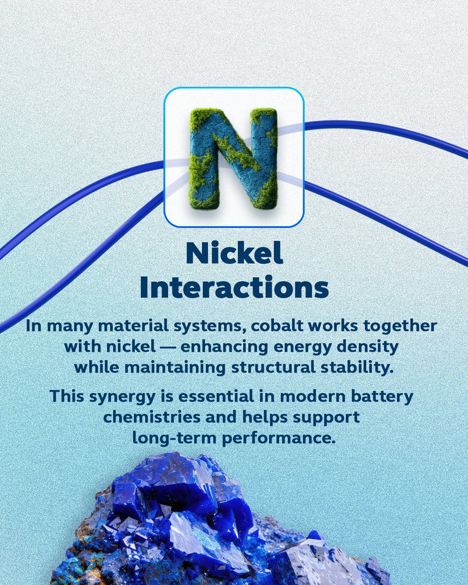 iconichem's tweet image. Refinement defines behaviour.
As cobalt is refined, its purity, oxidation states and interactions with other metals directly influence the performance of materials in advanced industrial systems. 

#ICoNiChem #AToZofCobalt #MetalRefining #CriticalMaterials #AdvancedMaterials