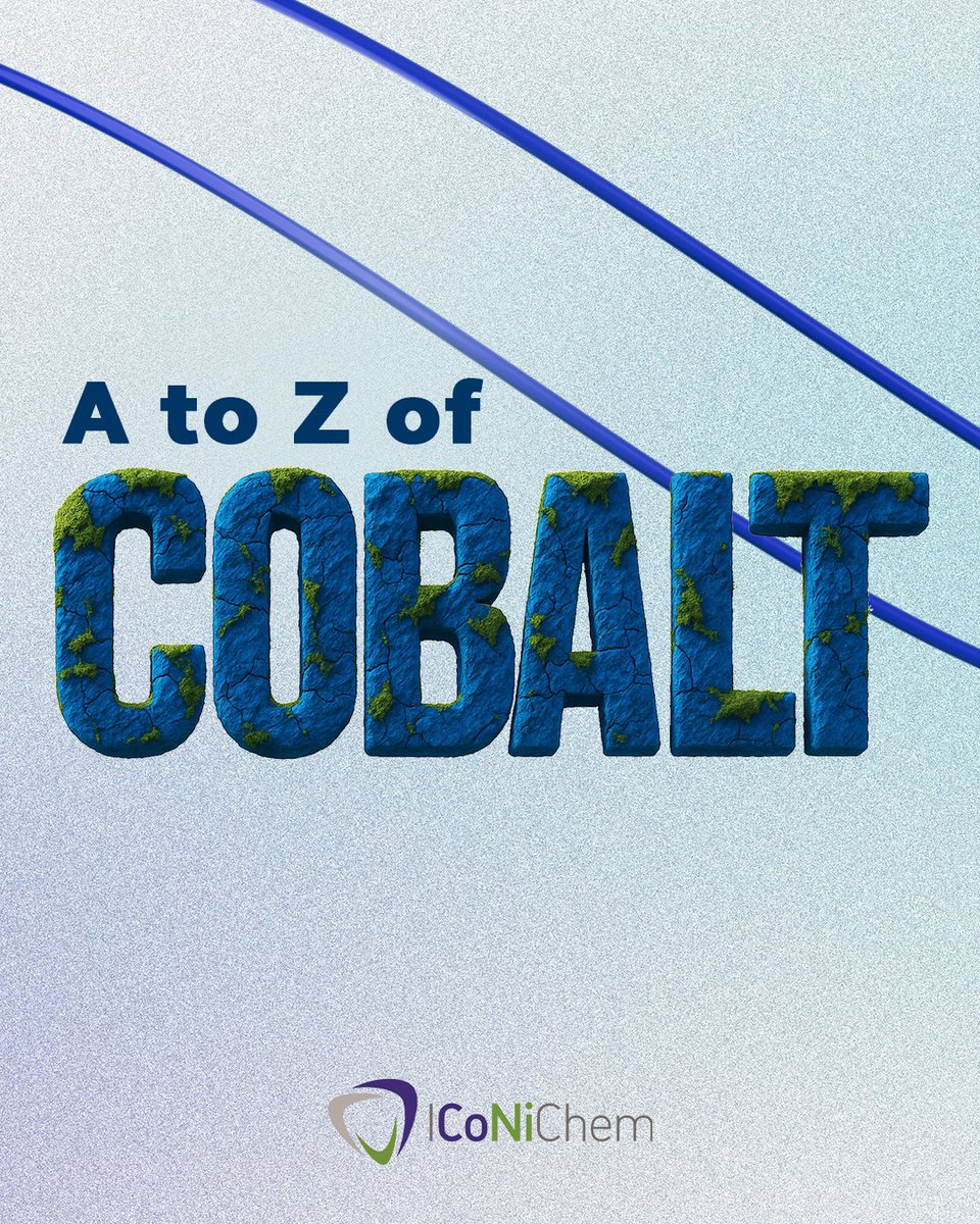 iconichem's tweet image. Refinement defines behaviour.
As cobalt is refined, its purity, oxidation states and interactions with other metals directly influence the performance of materials in advanced industrial systems. 

#ICoNiChem #AToZofCobalt #MetalRefining #CriticalMaterials #AdvancedMaterials