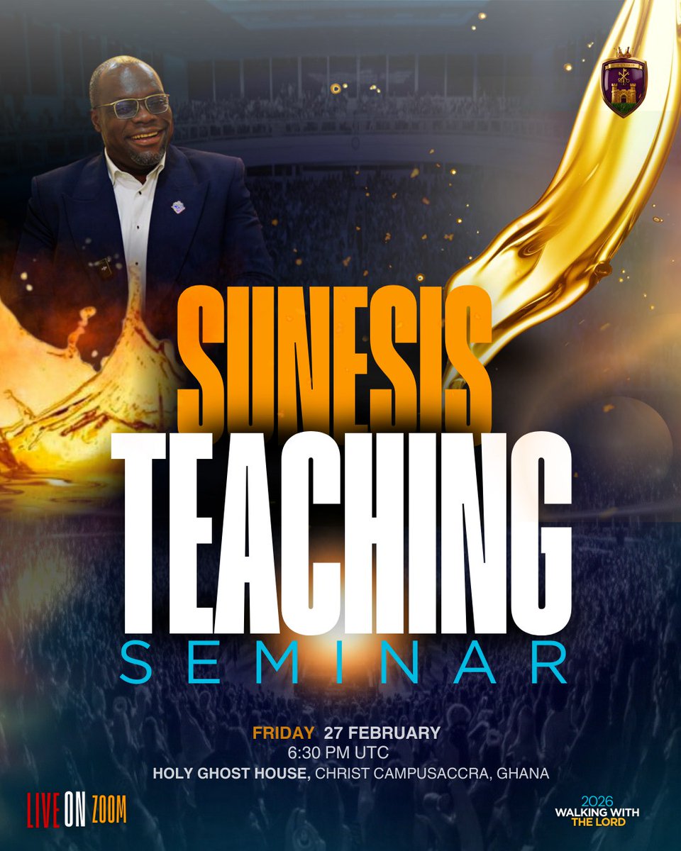 SunesisLearning's tweet photo. 🗣𝐈𝐍𝐕𝐈𝐓𝐀𝐓𝐈𝐎𝐍 𝐓𝐎 𝐁𝐈𝐁𝐋𝐄 𝐓𝐄𝐀𝐂𝐇𝐈𝐍𝐆 𝐒𝐄𝐌𝐈𝐍𝐀𝐑

🗓 Feb 20, 2026

🇬🇭 6:30PM UTC  🇹🇹 2:30PM  

 🔗𝐑𝐄𝐆𝐈𝐒𝐓𝐄𝐑 𝐕𝐈𝐀 𝐓𝐄𝐋𝐄𝐆𝐑𝐀𝐌 - 𝐒𝐮𝐧𝐞𝐬𝐢𝐬 𝐍𝐚𝐭𝐢𝐨𝐧

🌐https://t.co/4VNYNmCP4A

#SunesisTeachingSeminar
#SunesisLearning
#DidaskalosSolomon https://t.co/4unEOl3huL