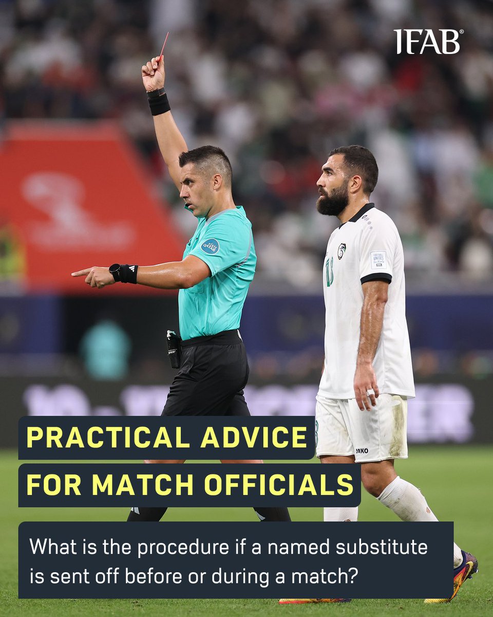 TheIFAB's tweet photo. A named substitute who has been sent off before or after the kick-off:
➡️ cannot take part in the match
➡️ must leave the technical area and the vicinity of the field of play
➡️ may not be replaced by another person on the team list taking their place on the bench/in the technical area

The number of substitutions the team is permitted to make and the number of substitution opportunities is not reduced.