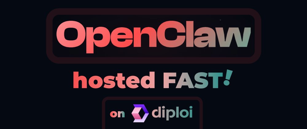 DiploiDev's tweet photo. Now you can launch your OpenClaw agents on Diploi!

You can one-click launch OpenClaw and get:

- A config-free OpenClaw deployment
- AI model ready out of the box
- Browser terminal for CLI commands

Blog: https://t.co/VESxEVbhLC
Try: https://t.co/eeNudcKMrp https://t.co/Xx693SMx07