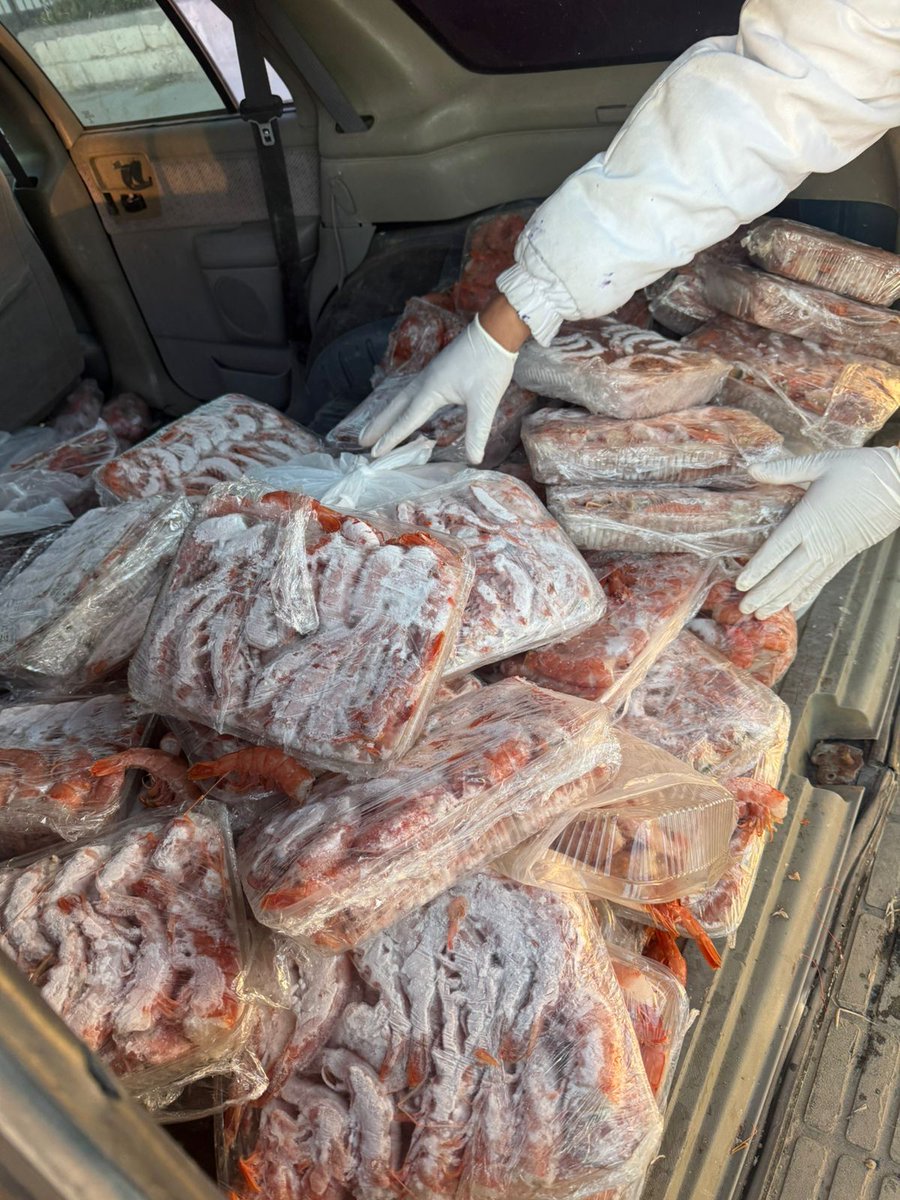 SecPescaCht's tweet photo. #Controles

Se interceptó en #Rawson un vehículo con alrededor de 100 kilos de langostino, que eran transportados sin cumplimentar la legislación pesquera vigente

#Pesca #Chubut https://t.co/MzSMJxSCsa