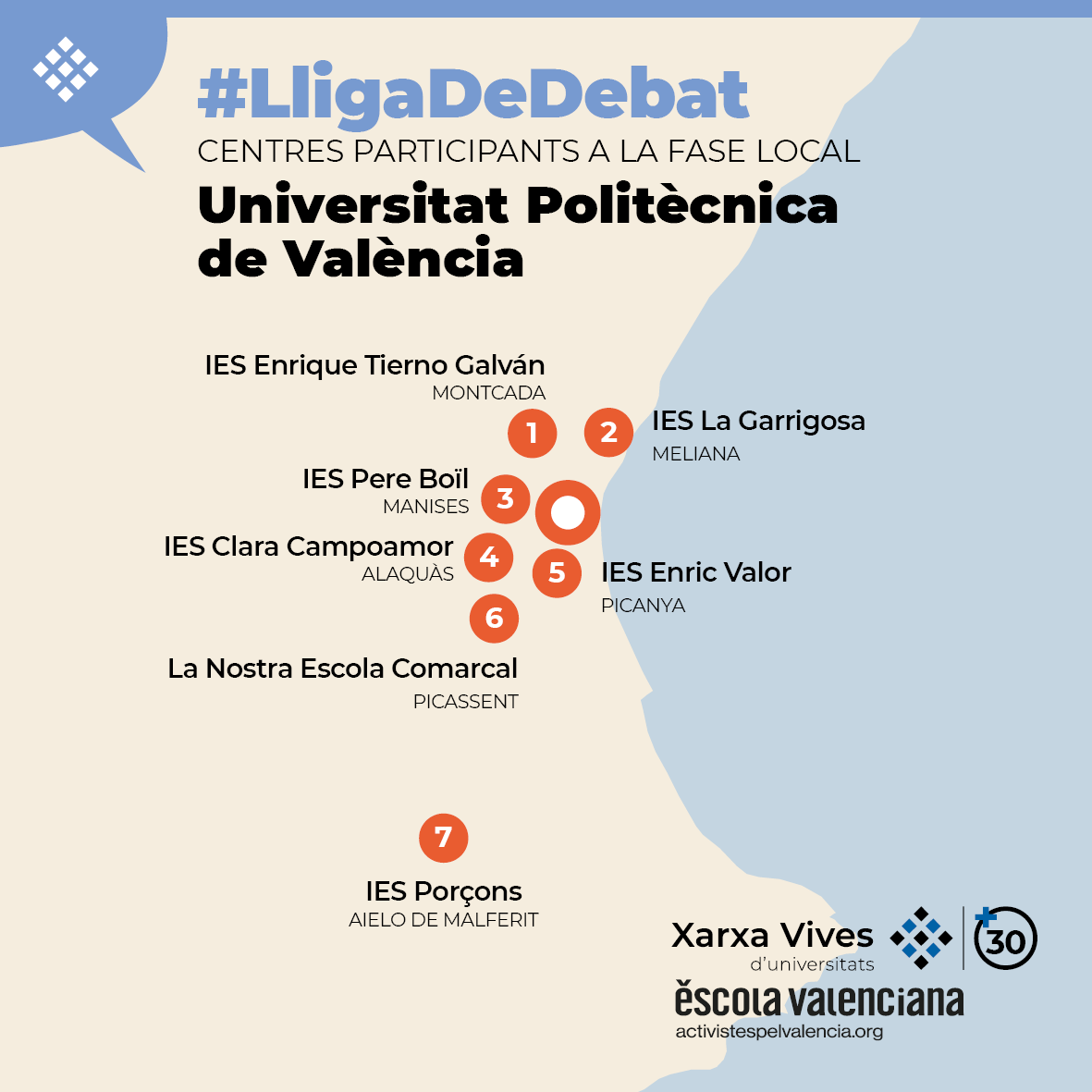 xarxavives's tweet image. 😍 Tret de sortida a la fase local de la #LligadeDebat de #Secundària i #Batxillerat a la @UPV 

El tema d'enguany? "Estem davant d'una joventut més masclista?"

🍀 Gaudiu dels debats!

👇
