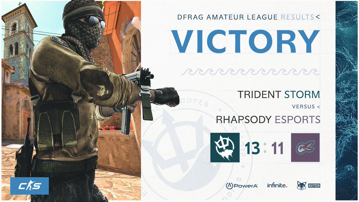 ⛈️#VICTORY

#TridentStorm walk away with a hard fought victory over #RhapsodyEsports requiring all 24 rounds in regulation in a nailbiter of a game. 

GGWP #RhapsodyEsports

Watch the demo back here 👉: twitch.tv/videos/2708037…

(TY <a href="/churchd0gg/">churchd0gg</a> for the surprise cast 🫶)