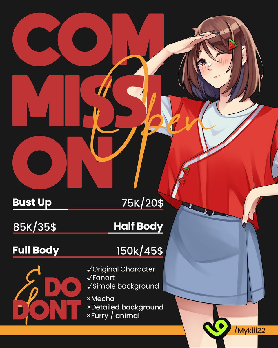 Myki🍉|Commission Open✌️ tweet media