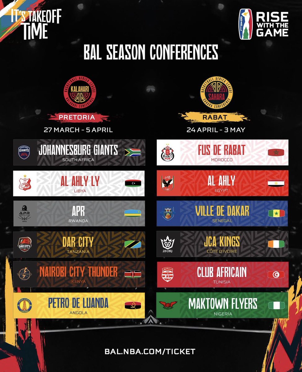imfuraluc01's tweet photo. The Basketball Africa League, Today announced the 12 teams and group phase schedule for the 2026 BAL season, which will tip off on Friday, March 27 at the SunBet Arena in Pretoria, South Africa. 

South Africa ni naho @APRBBC_Official IZAKINIRA! 

GOOD LUCK #APRBBC🔥

@bbkigalifm 89.7 FM