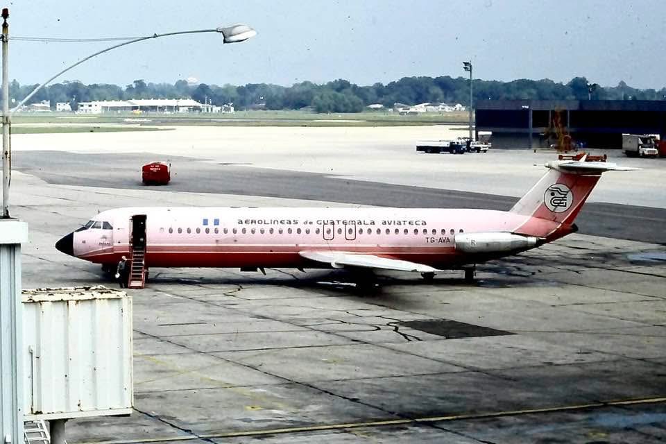n194at's tweet photo. Aviateca
BAC 1-11-518FG TG-AVA
MSY/KMSY New Orleans Intl Airport
Date: 1977
Photo credit Peter Barford
#AvGeek #Aviation #Airline #AvGeeks #BAC111 #MSY #NewOrleans #Aviateca https://t.co/VeSnHkJkYN