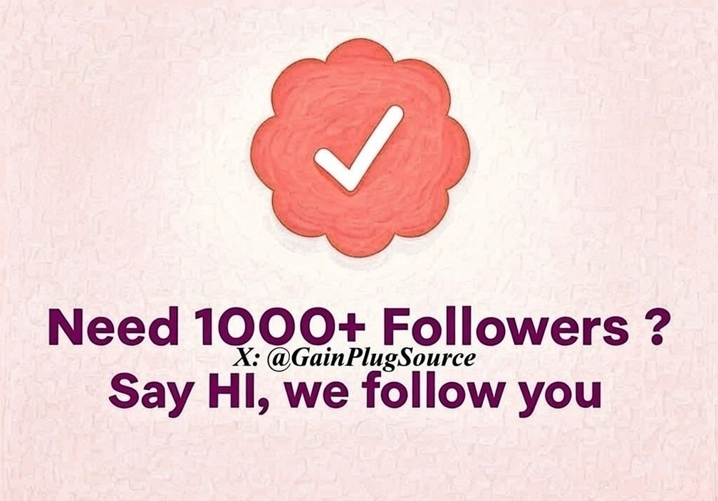 Want 1000+ followers?

Just Say ' Hi'

We follow you now ❤️👏🏼