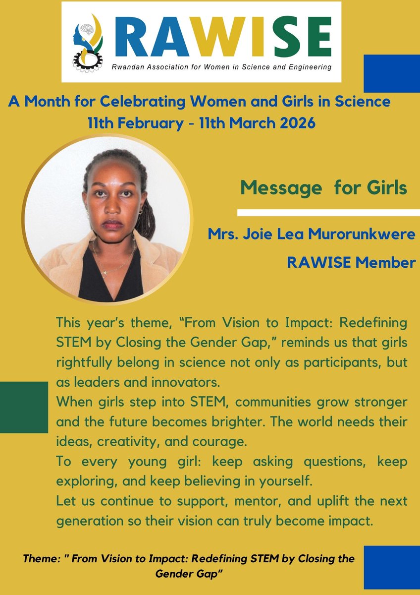 Rwandan Women in Science & Engineering tweet media