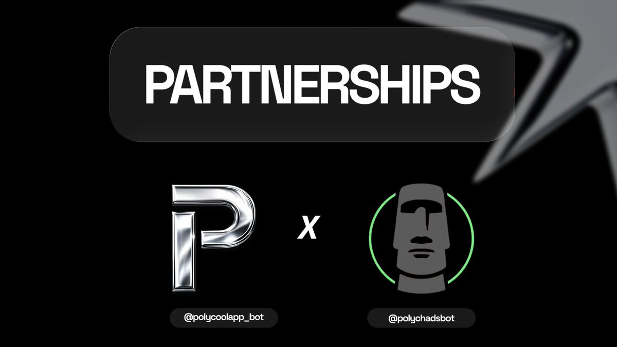 PARTNERSHIP ANNOUNCEMENT

<a href="/PolycoolApp/">Polycool</a> ⚫️ × <a href="/polychadsbot/">Polychads | insider detection</a> 🗿

Whale detection meets execution.

Polychadsbot spots insider-style accumulation in real time.

Now when an alert fires:
⚡ Tap Trade
→ Market opens instantly in Polycool
→ Full orderbook, live trades, pro UI
→