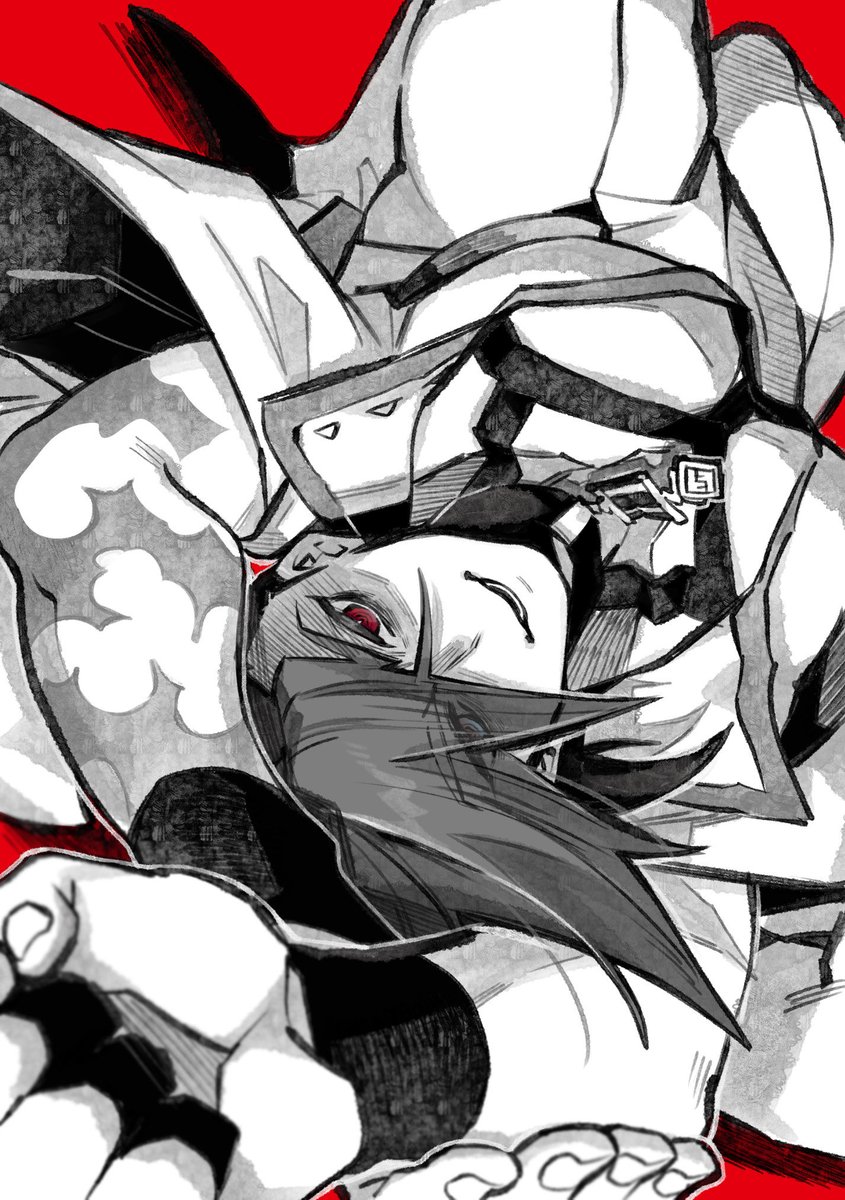 今は丸々もちもち絵を描いてますがついこないだまで描いてた絵がこんなのなので、まあ……手癖になったというか……

……昔からヤベー内面のキャラ描くの好きだな?!好きだよ! 