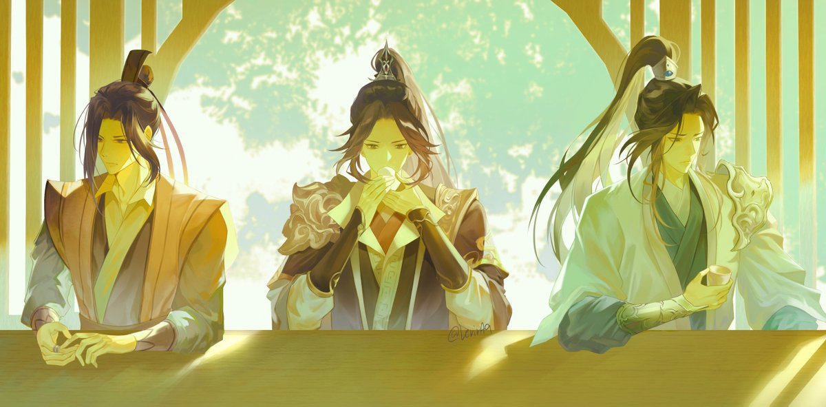 #TGCF 
선물로 그려드렸던 묵향어무니네 까칠이 셋