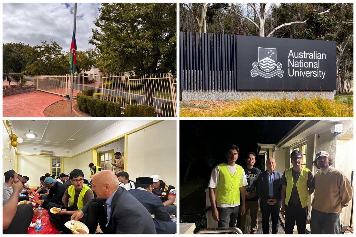 Bu gün Xocalı soyqırımı ilə əlaqədar dövlət bayrağı endirilərək faciənin günahsız qurbanlarının əziz xatirəsi dərin ehtiramla yad edilmişdir. Bu kədərli gün münasibətilə, Xocalı şəhidlərinin xatirəsini anmaq məqsədilə Avstraliya Milli Universitetində təhsil alan müsəlman