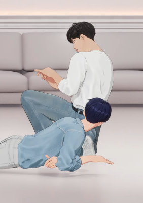 진심 약간 거실에서 뒹굴거리다가
남편 보는 것 같음