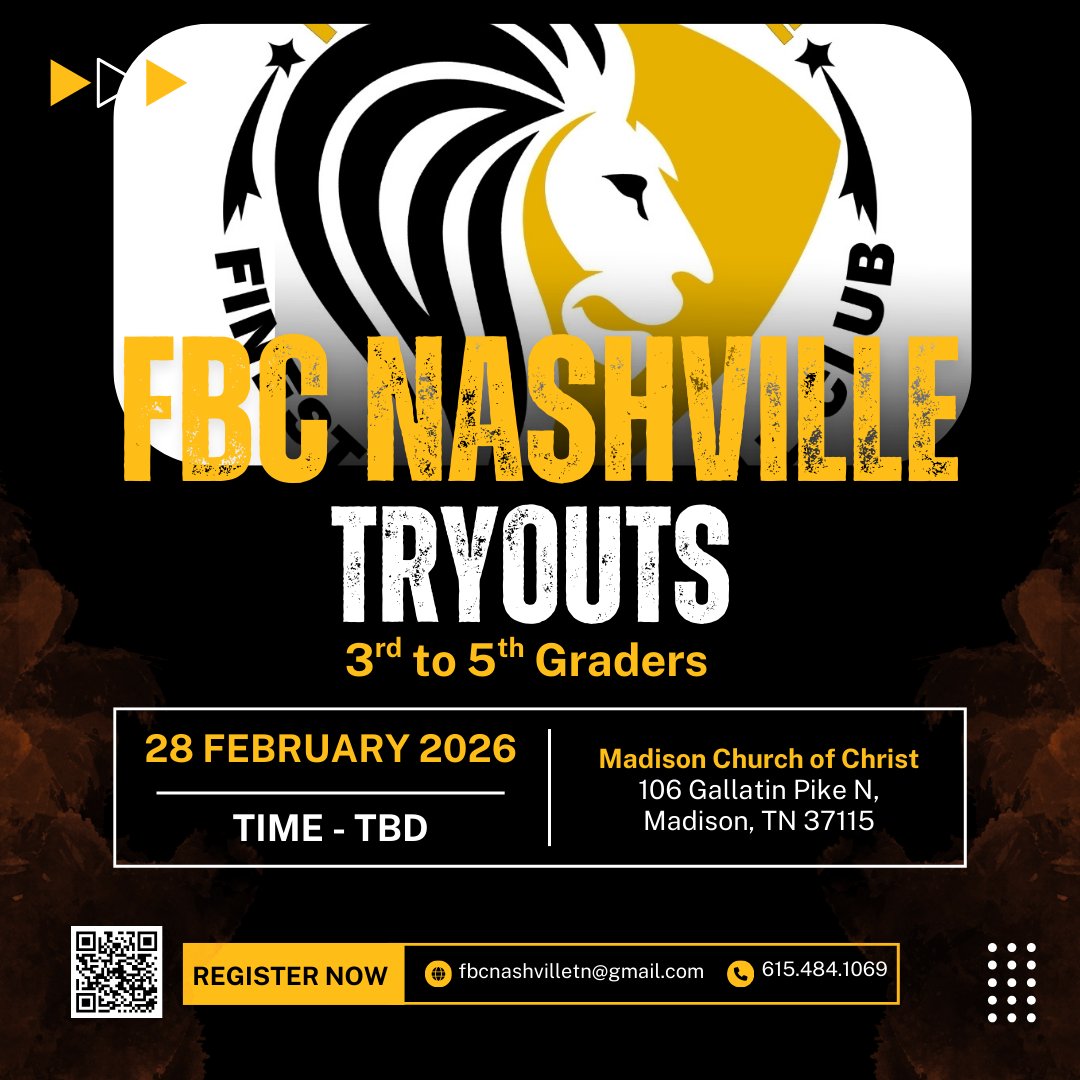 fbcnashvilletn's tweet photo. FBC Nashville’s Open Gym/Evaluations. 
Grades 3rd-5th.

📅 Saturday 
      February 28
🕟1:30-3pm
      Madison Church of Christ. 
    
Celebrate Rarely Grind Daily ‼️ 

Registration Link. 
https://t.co/otfK7OKSfk https://t.co/nimhdDqy49