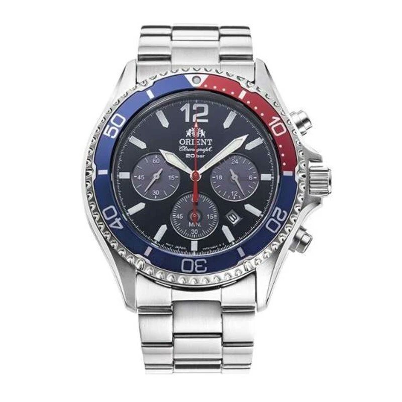 Check out Orient Mako RN-TX0201L Chronograph Solar Watch New + Box &amp; Paper's ebay.us/m/5wHCdQ #Orient #watches