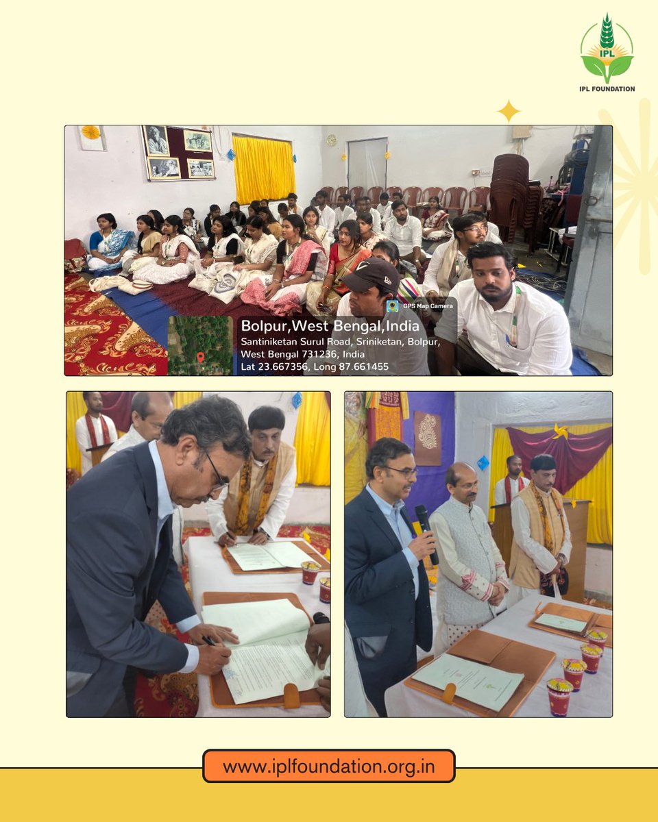 IcroIpl's tweet image. IPL Foundation marked a significant milestone by signing a Memorandum of Understanding (MoU) with Visva Bharati University, Santiniketan, strengthening a shared commitment towards education, research, and youth empowerment.

#iplfoundation #MOUSigning