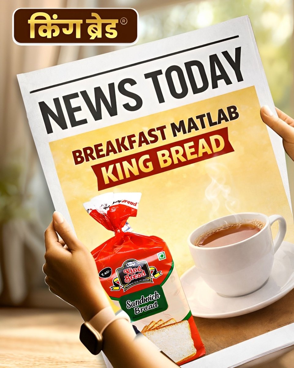 KingBread13's tweet image. Breaking News: The secret to a perfect morning is officially out
.
.
.
#kingbread #breakfast #meerutcity #Headlines #morningnews #todaynews #sandwichbread #breadrecipe 
[King Bread, Bread Love, Sandwich Bread, Meerut, Today News]