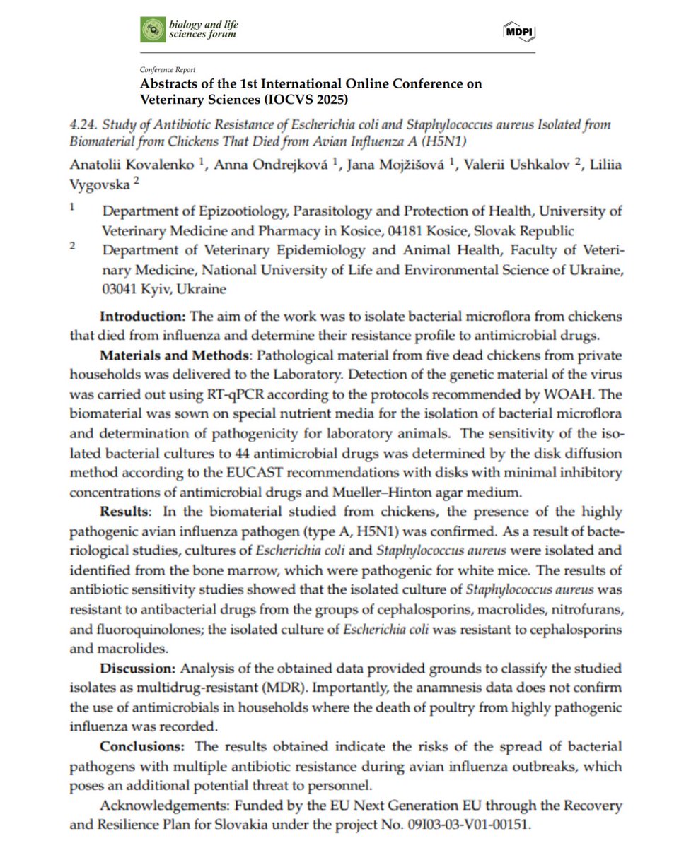 Dept of Epizootiology, Parasitology and One Health tweet media