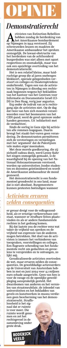 RVeelo's tweet photo. Geradicaliseerde activisten vertrappen onze grondrechten. En komen ermee weg.
Column in de Telegraaf: https://t.co/2RmQrKzUmg