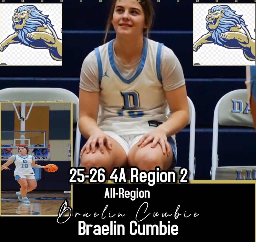 daniel_girls's tweet photo. So proud of our senior @Braelincumbie on her All-Region selection! 🏀✨
Your leadership, heart, and dedication to this Lady Lions program have meant more than you know.
So well deserved, and we’re incredibly proud of you. 💙#alwaysalion🦁 https://t.co/LI30hJa6Zg