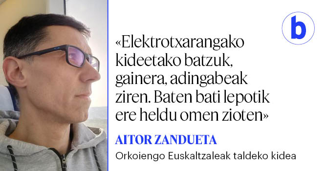 Orkoiengo Euskaltzaleak taldeko kidea da Aitor Zandueta. Uste du larunbateko erasoa «oldarraldi erreakzionario eta faxista» baten parte dela, eta kezka agertu du halakoak ez ote diren gehiagotan gertatuko.
berria.eus/euskal-herria/…
