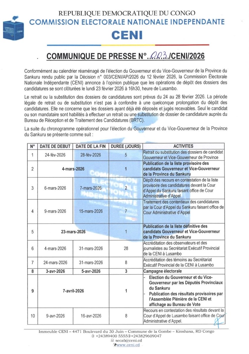 Ceni-RDC tweet media