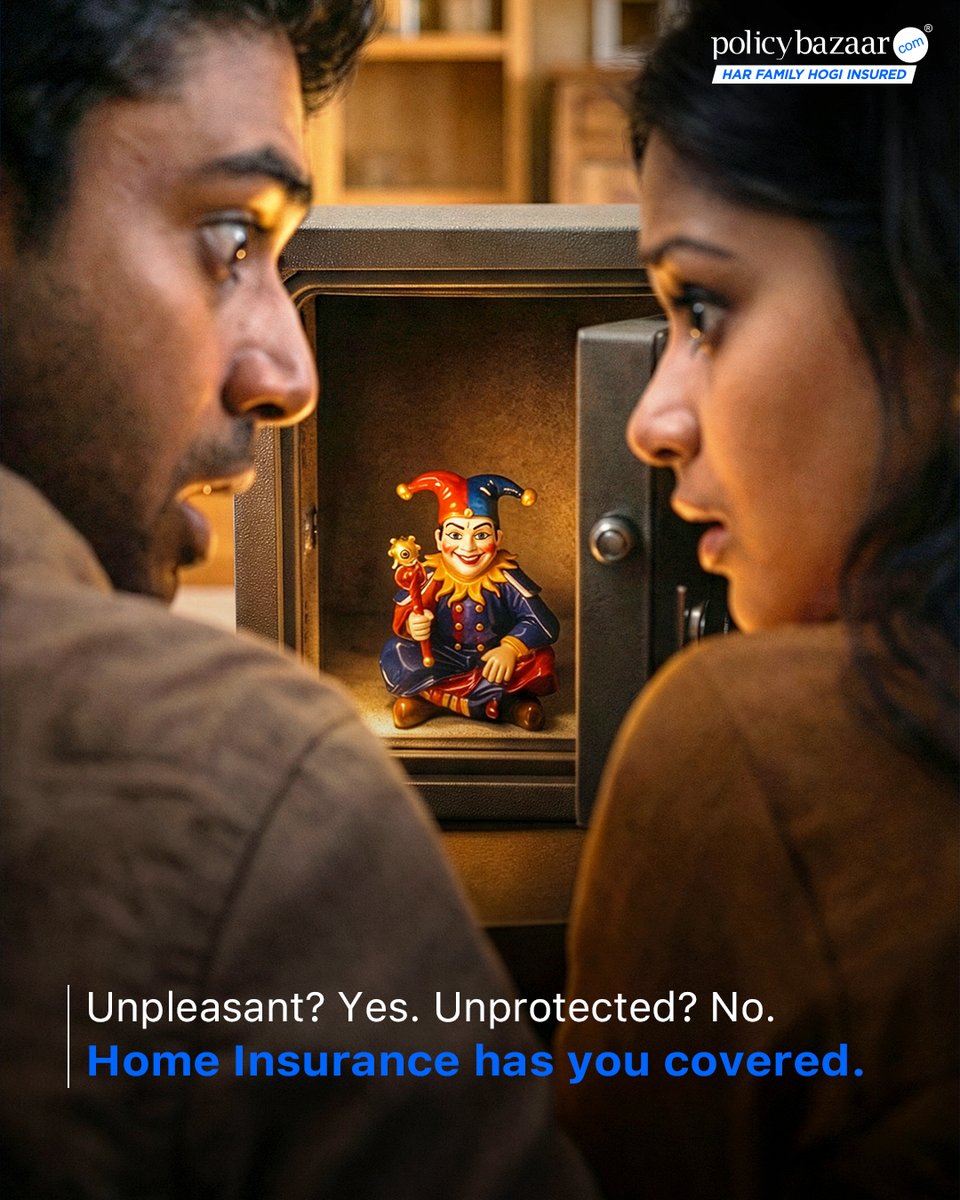 policybazaar's tweet image. When theft takes more than things, Home
Insurance helps you recover peace of mind.

#policybazaar #homeinsurance