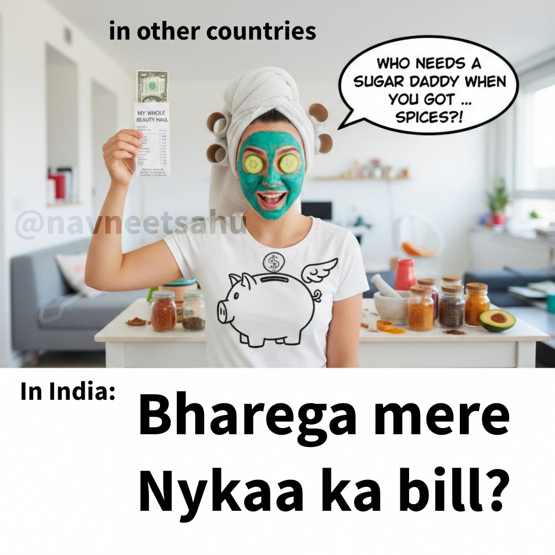 NavneetSahu's tweet photo. My Nykaa cart is worth 60k, but my bank account has some 600 rupees. I don’t need a boyfriend; I need a man who can fund my Nykaa bills on demand. Forget the 90% off coupons. I’m only looking for rich men. 💀 #NykaaPrive #SugarDaddy #HelpMe #SaveTheMales #Nykaa #FeminismIsCancer https://t.co/EzuEc3MFrj