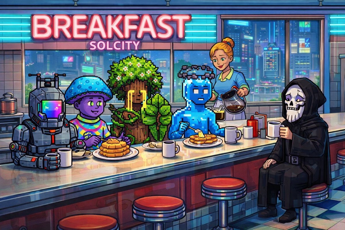 Solgodsnfts's tweet photo. Good morning from SolCity ☀️

Hope you’re waking up strong and steady. 

The city’s buzzing, coffee’s hot, and there’s room for everyone building something real. ☕️ 

Tap in, and let’s make it a good one together. 🫶 https://t.co/T6gdujIpoK