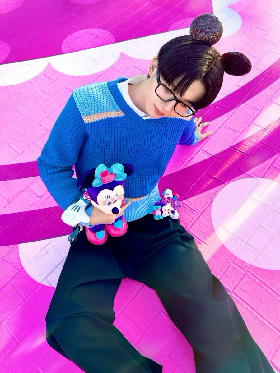 ミニーのファンだ（確信）😵🩷🩵 in ランド