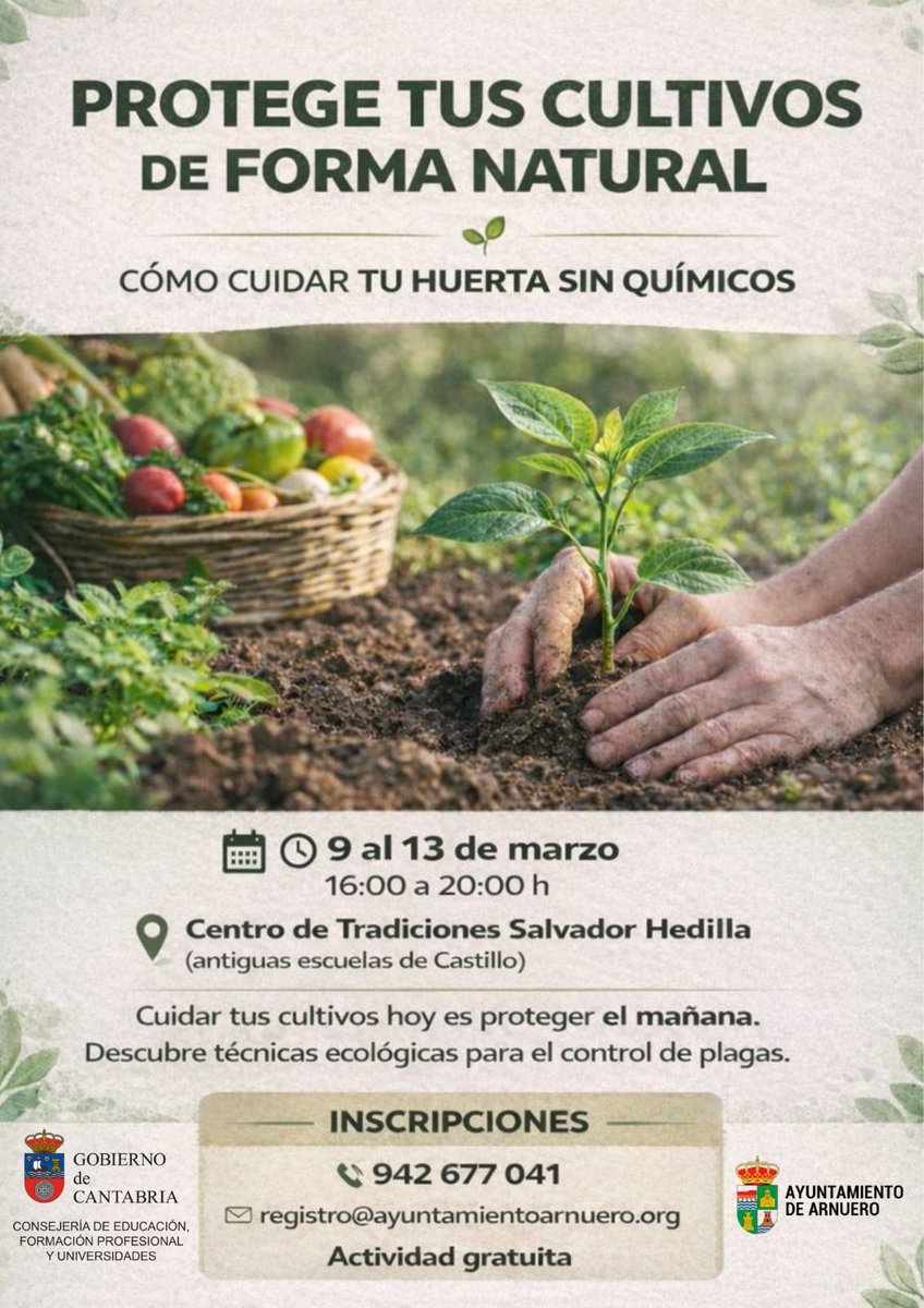 Cuidar nuestros huertos y jardines con el máximo respeto al medio natural, es una forma más de contribuir a un espacio más saludable. Inscríbete en este curso y aprende técnicas que mejorarán tus labores de cultivo.