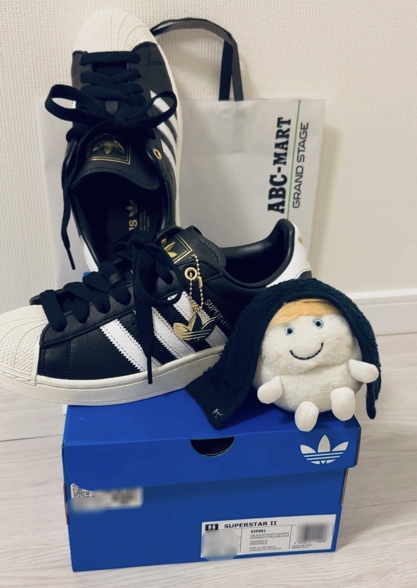 藤井 風×adidas SUPERSTAR II 品番:KI0981 カラー:コアブラック 定価