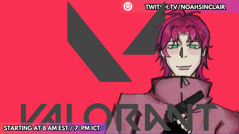 NoahSinclair_VT's tweet photo. We have a recording session at 7:00 pm ICT, 
✧Pls good teammates✧【EN/FR 18+】  

⚔️Live at: https://t.co/p9WJYElBJY 

#envtuber #Vtuber #NoahSinclairVT #SinclairIsLive https://t.co/5yFkKOVkaX